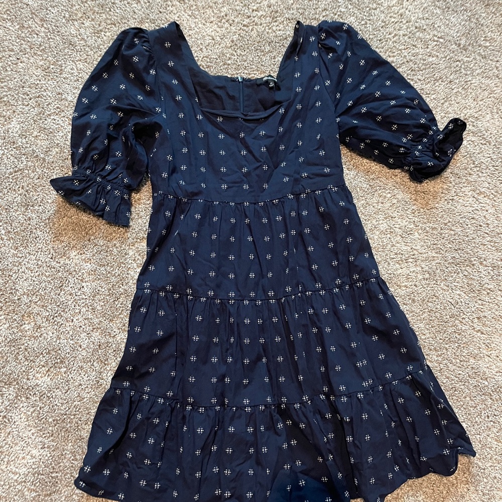 Madewell Midnight Blue Floral Dress